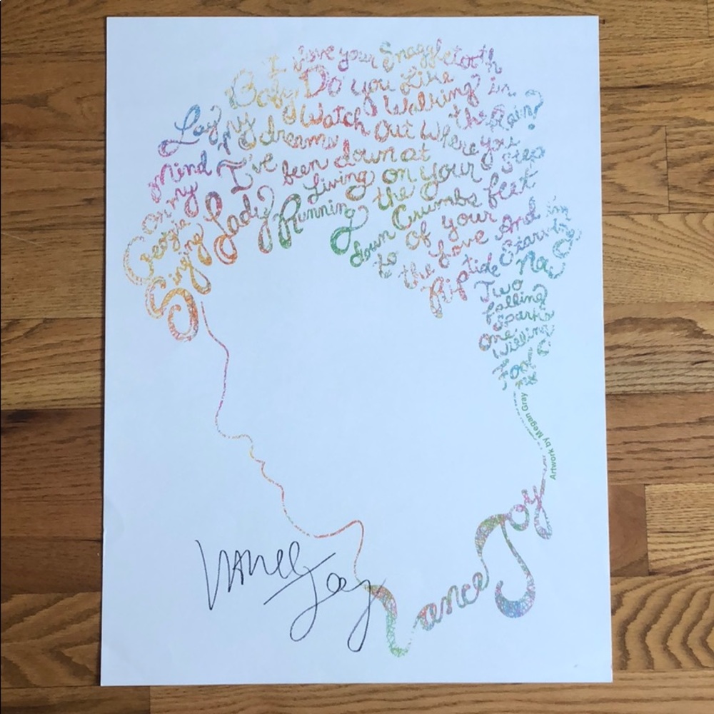 Authentic Autographed Vance Joy Poster!